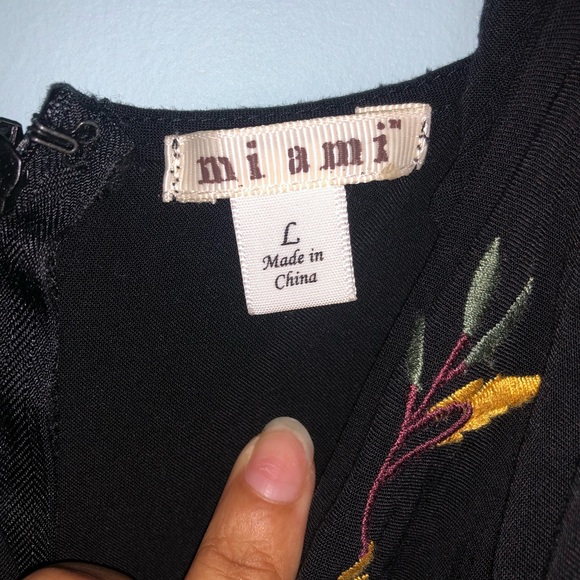 Black floral maxi dress - Picture 2 of 2